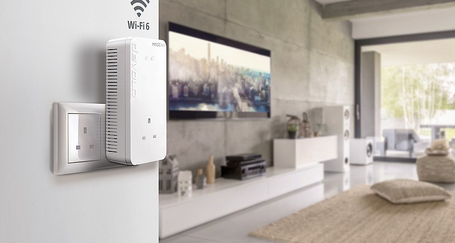 devolo Magic 2 WiFi 6 combines cutting-edge Wi-Fi with the latest Powerline technology - The home network of the future is here devolo Magic 2 WiFi 6 combines cutting-edge Wi-Fi with the latest Powerline technology - The home network of the future is here